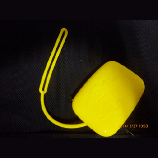 Silicone multi-function key bag hanging rope with 1 C color imprint